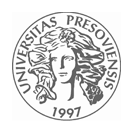 Прешовский Университет в Прешове лого