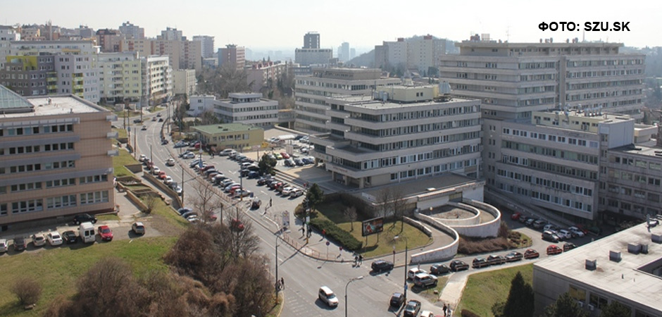 Общежитие Медицинского университета в Братиславе - вид из окна